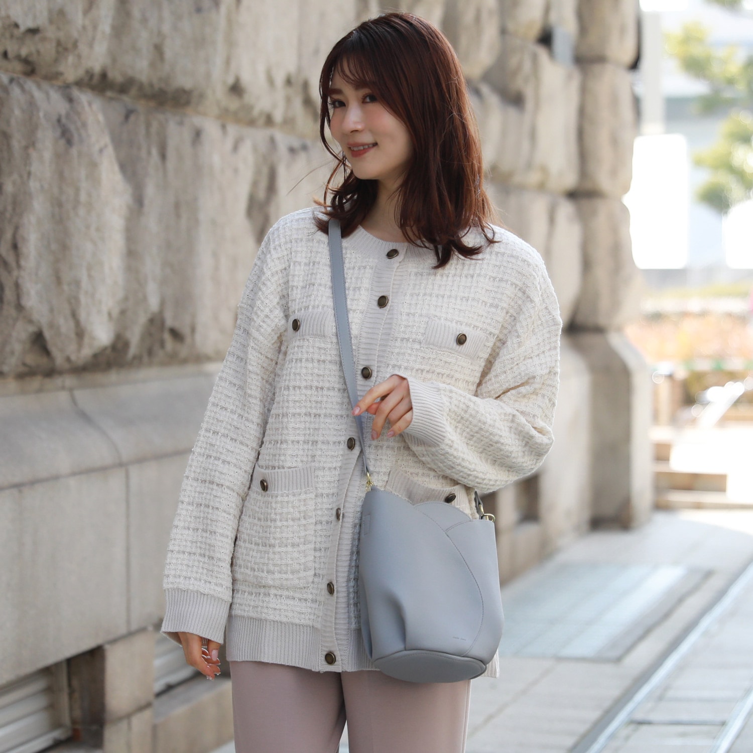 チューリップモチーフ トートバッグ(2WAY)(レガート ラルゴ/Legato