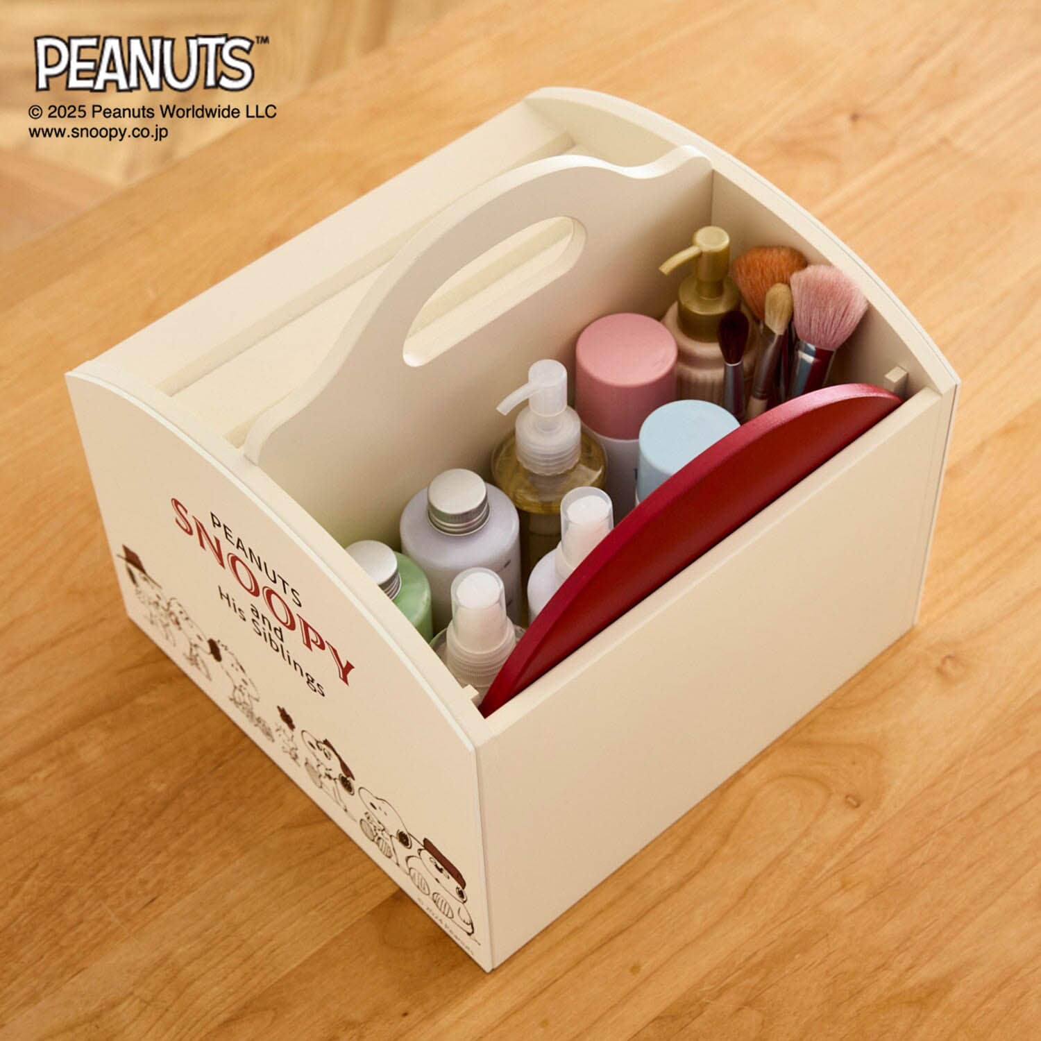 卓上メイク収納ボックス 「スヌーピー」(ピーナッツ/PEANUTS)｜通販の