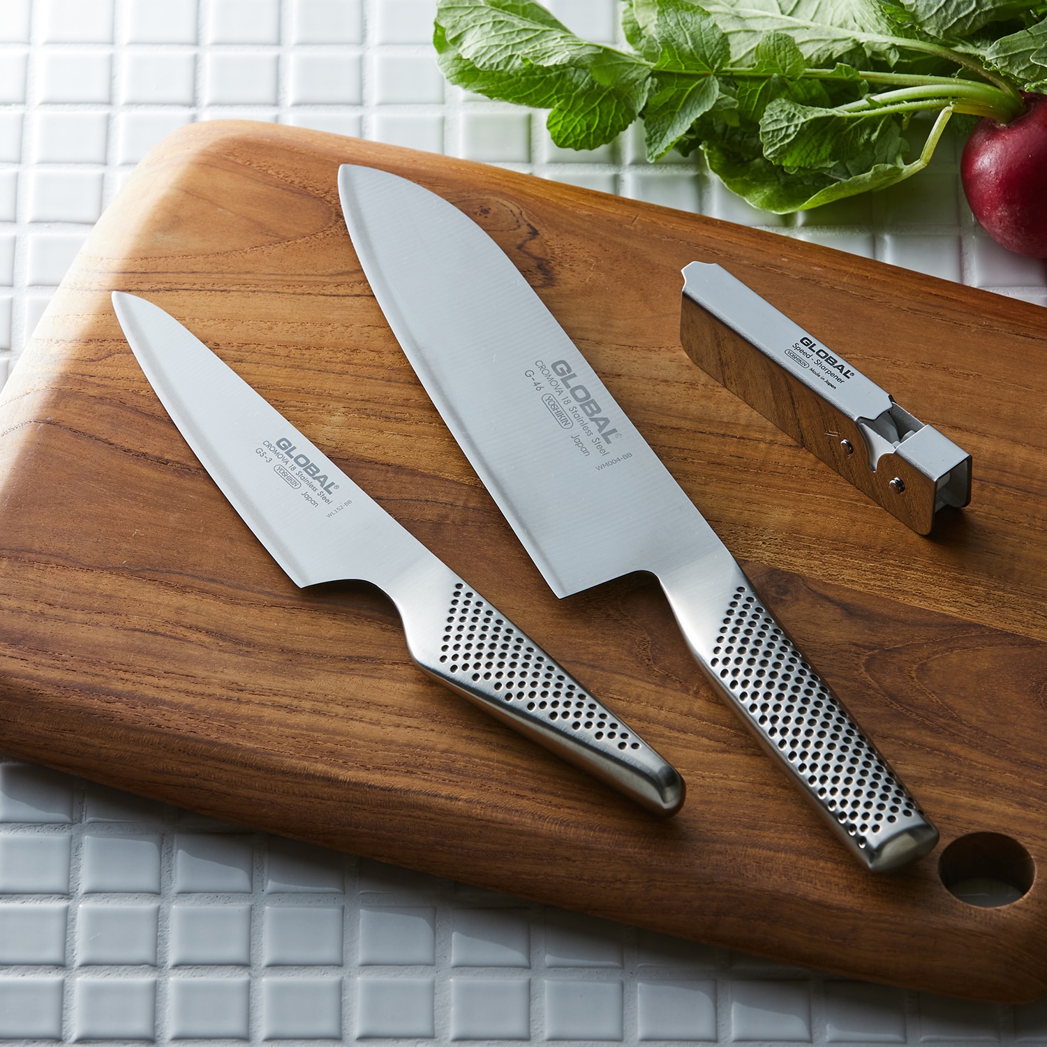GLOBAL オールステンレス三徳包丁3点セット(グローバル/GLOBAL)｜通販
