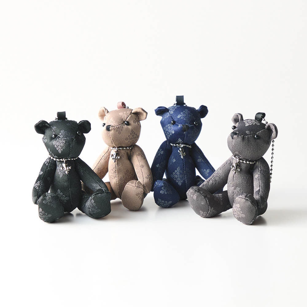 くまチャーム付きジャカード柄ショルダーバッグ(パトリックコックス