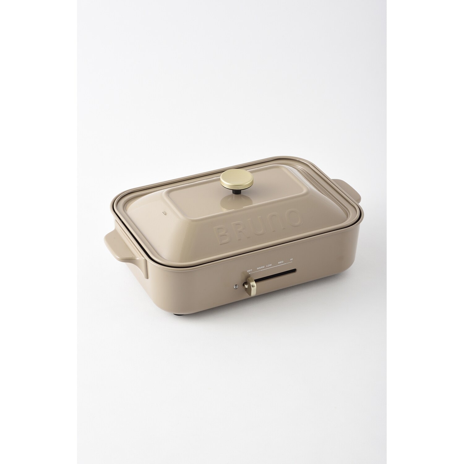 復刻限定カラー】コンパクトホットプレート サンドベージュ(ブルーノ