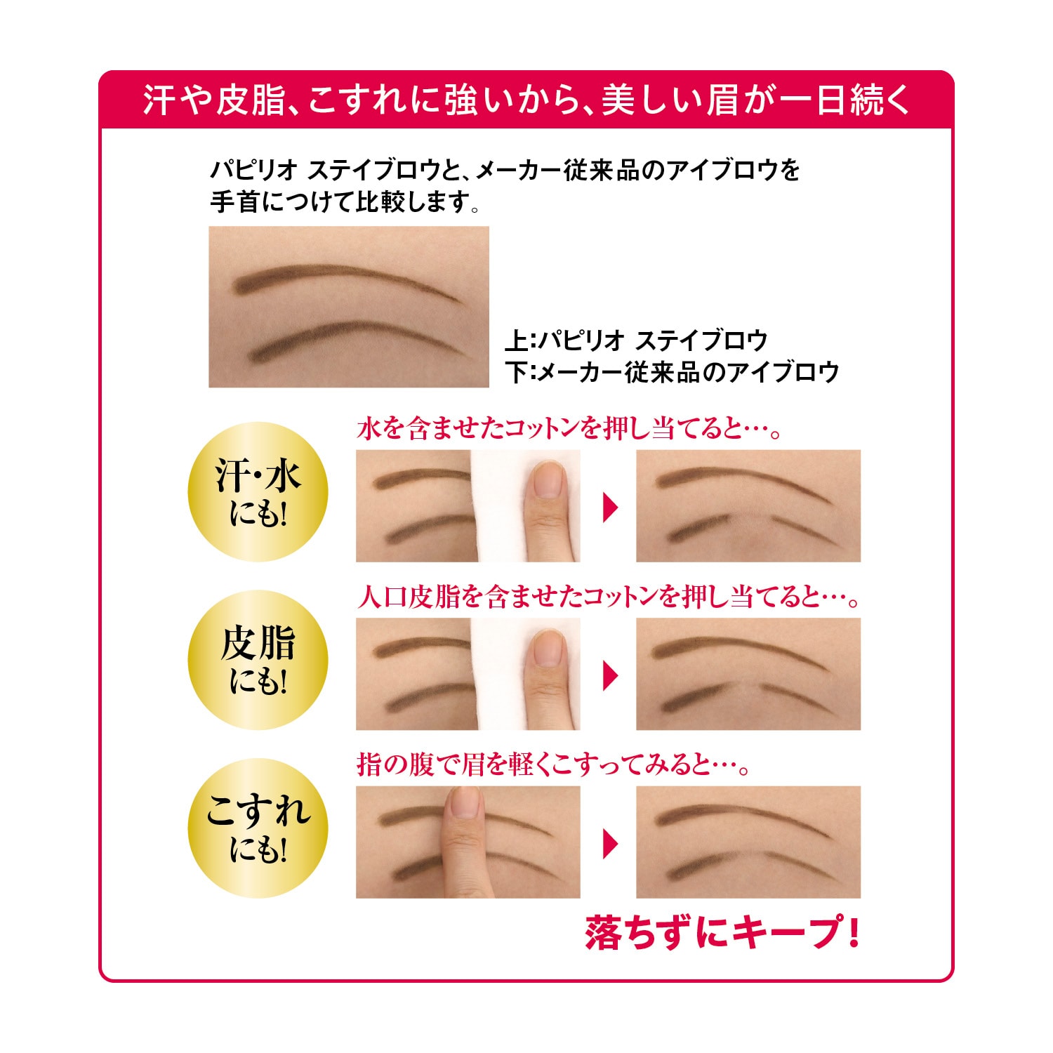 パピリオステイブロウG（アイメイク/マスカラ/二重まぶた）｜(パピリオ