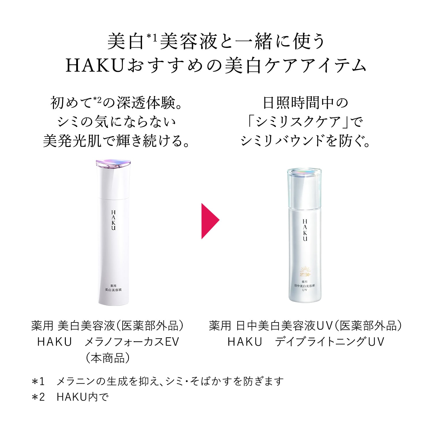 メラノフォーカスEV（美容液）｜(ハク/HAKU)｜通販のベルメゾンネット