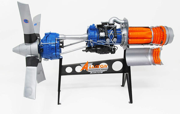 Allison 501-D13 Prop Jet Aircraft Engine Plastic Model Kit | Pilot