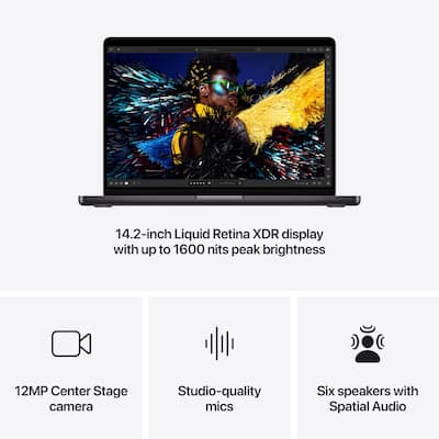 Apple MacBook Pro 14 inch Laptop Apple M4 chip Built for Apple