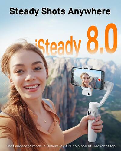 Hohem iSteady V3 3 Axis Gimbal Stabilizer for Smartphone w/ AI