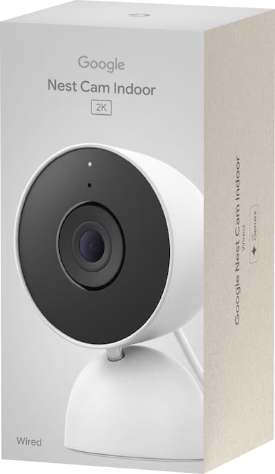Google Nest Cam Indoor (wired, 3rd gen) Latest Model 2K Video and