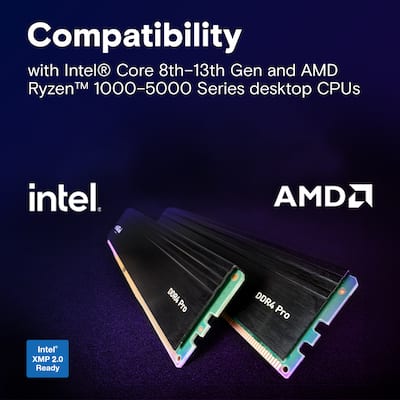 Crucial Pro 32GB Kit (2x16GB) DDR4 3200MHz C22 UDIMM Desktop