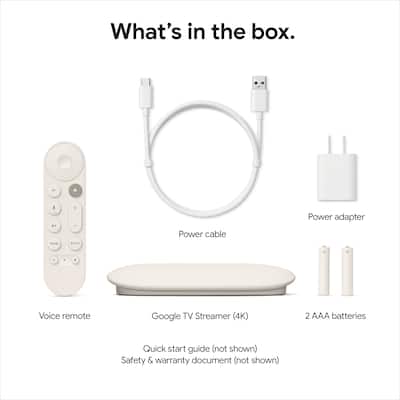 Google TV Streamer 4K Fast Streaming Device in 4K HDR 32 GB of