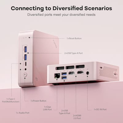 NIMO Mini PC Desktop, 8GB RAM 1TB SSD 12th Gen N100 4K Windows 11