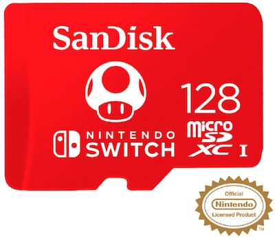 SanDisk 128GB microSDXC UHS I Memory Card for Nintendo Switch 1