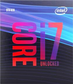 Intel Core i7 9700K 9th Generation 8 Core 8 Thread 3.6 GHz (4.9
