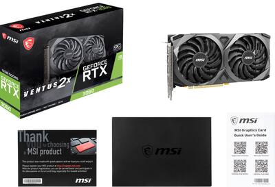 MSI NVIDIA GeForce RTX 3060 Ventus 2X 12G OC 12GB GDDR6 PCI