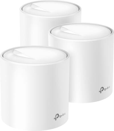 TP Link Deco AX3000 (3 pack) Dual Band Whole Home Mesh Wi Fi 6