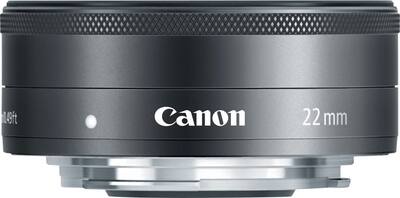 Canon EF M22mm F2 STM Standard Lens for EOS DSLR Cameras Black