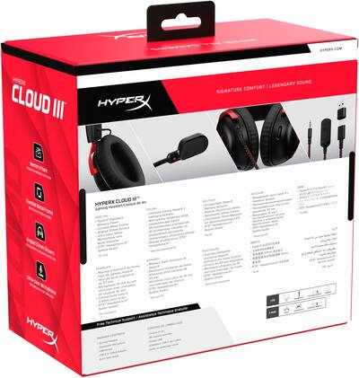 HyperX Cloud III Wired Gaming Headset for PC, PS5, PS4, Xbox