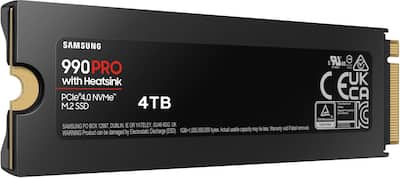 Samsung 990 PRO 4TB Internal SSD PCIe Gen 4x4 NVMe with Heatsink