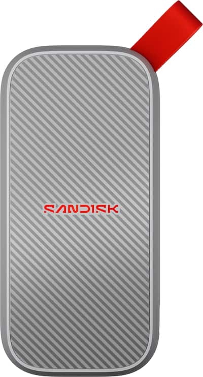 SANDISK 2TB External USB 3.2 Gen 2 Type C Portable SSD Gray