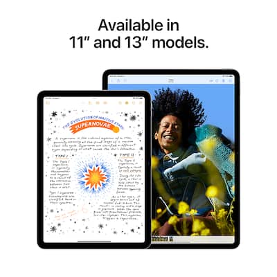 Apple 13 inch iPad Air M2 chip Built for Apple Intelligence Wi Fi