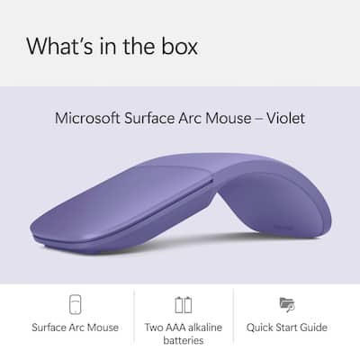 Microsoft Surface Arc Bluetooth BlueTrack Ambidextrous Mouse for