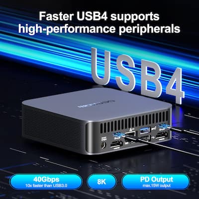 Geekom GT13 Pro Mini PC, 13th Gen Intel i9 13900H, 32GB DDR4