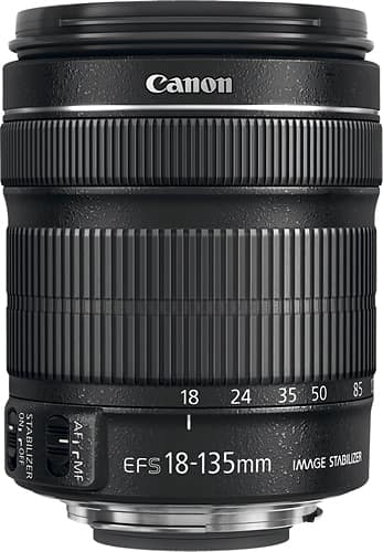 Canon EF S 18 135mm f/3.5 5.6 IS STM Standard Zoom Lens Black