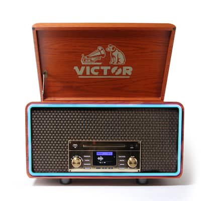 Victor Audio Victor Fremont Music System Mahogany VWRP-6000 - Best Buy