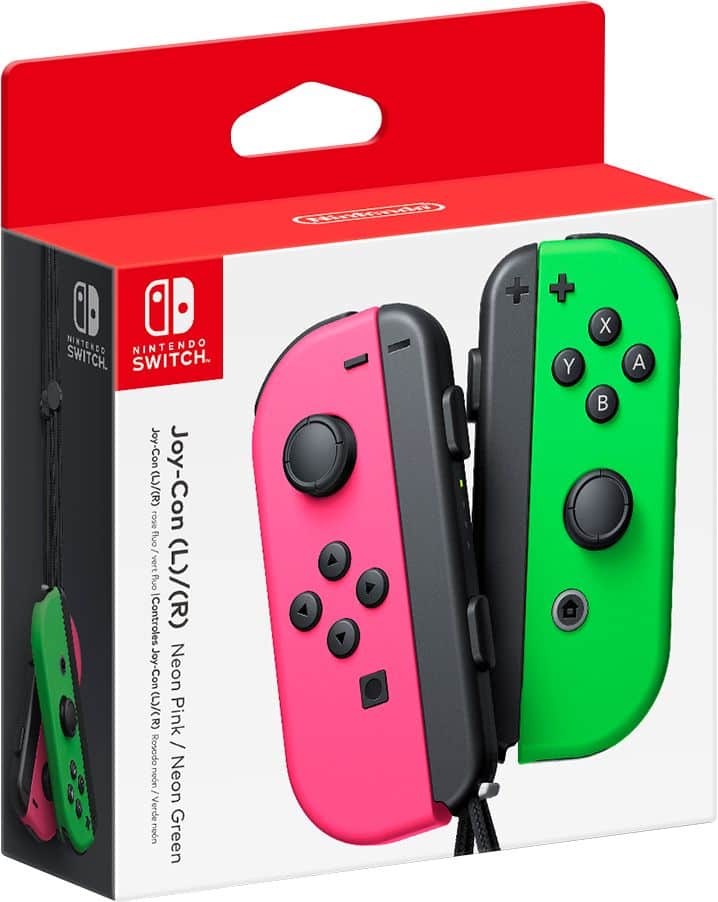 Joy Con (L/R) Wireless Controllers for Nintendo Switch Neon Purple