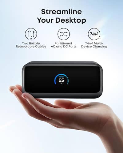 Anker Nano Charging Station, 7 in 1 100W Power Strip, 2.3 ft