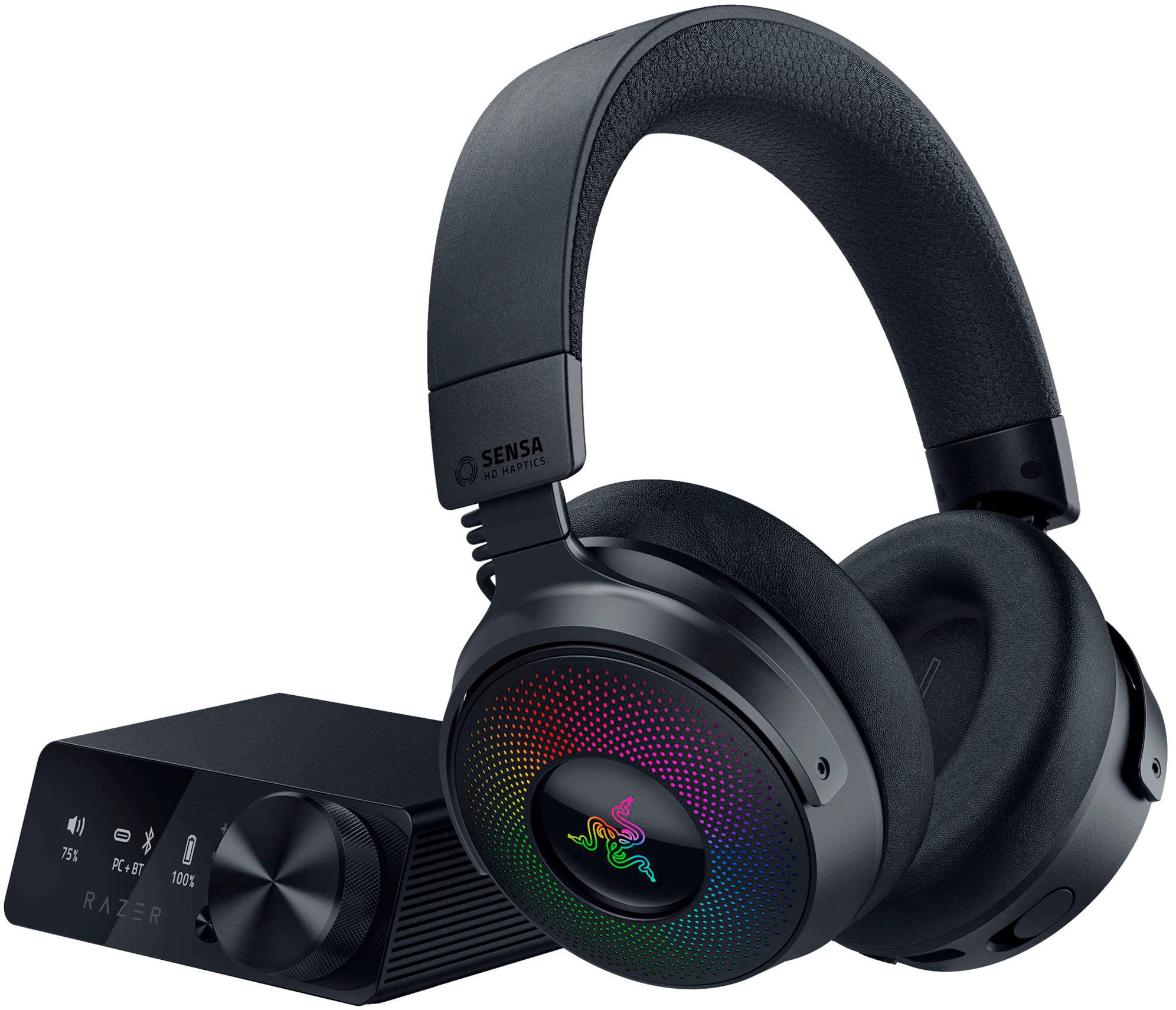 Razer - Kraken V4 Pro Wireless Over-the-Ear Gaming Headset for PC