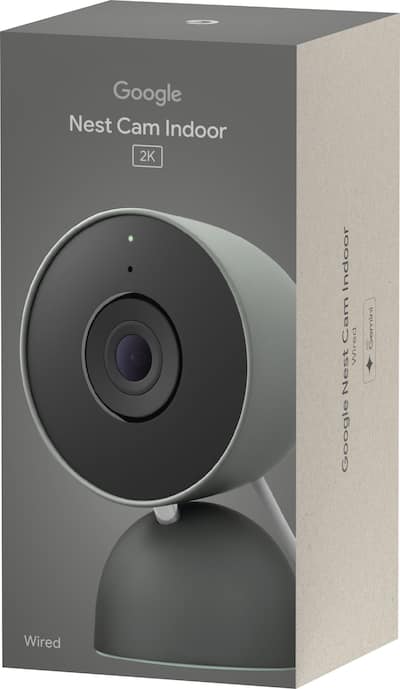 Google Nest Cam Indoor (wired, 3rd gen) Latest Model 2K Video and