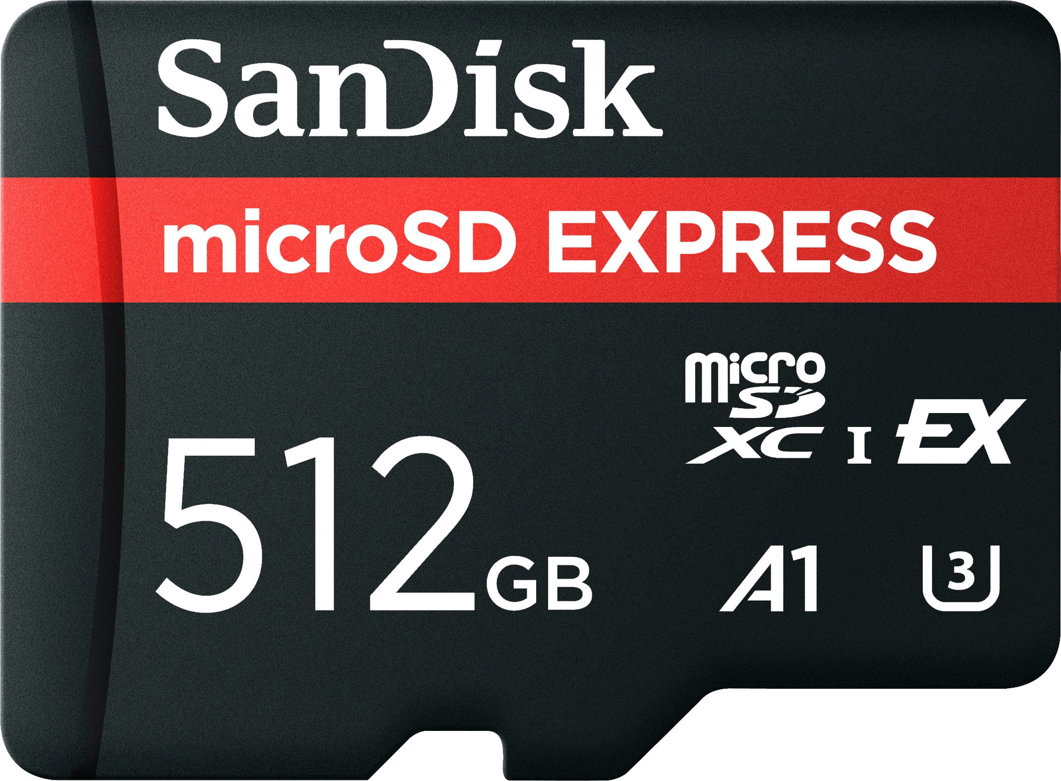 SanDisk Express 512GB microSD PCIe 3.1 NVMe UHS I Memory Card