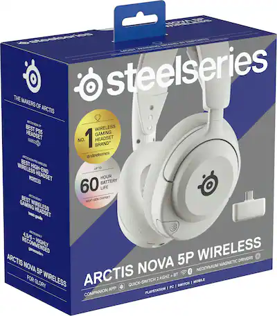 SteelSeries Arctis Nova 5P Wireless Gaming Headset for PS5, PS4