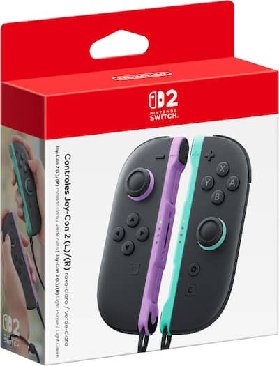 Nintendo Joy Con 2 (L)/(R) Light Purple / Light Green Multi - Best Buy