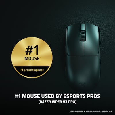 Razer Viper V3 Pro Ultra Lightweight Optical Gaming Mouse with 95
