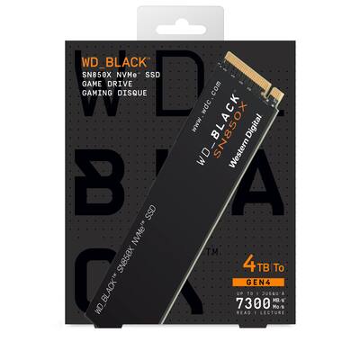 WD BLACK SN850X 4TB Internal SSD PCIe Gen 4 x4 NVMe with Heatsink