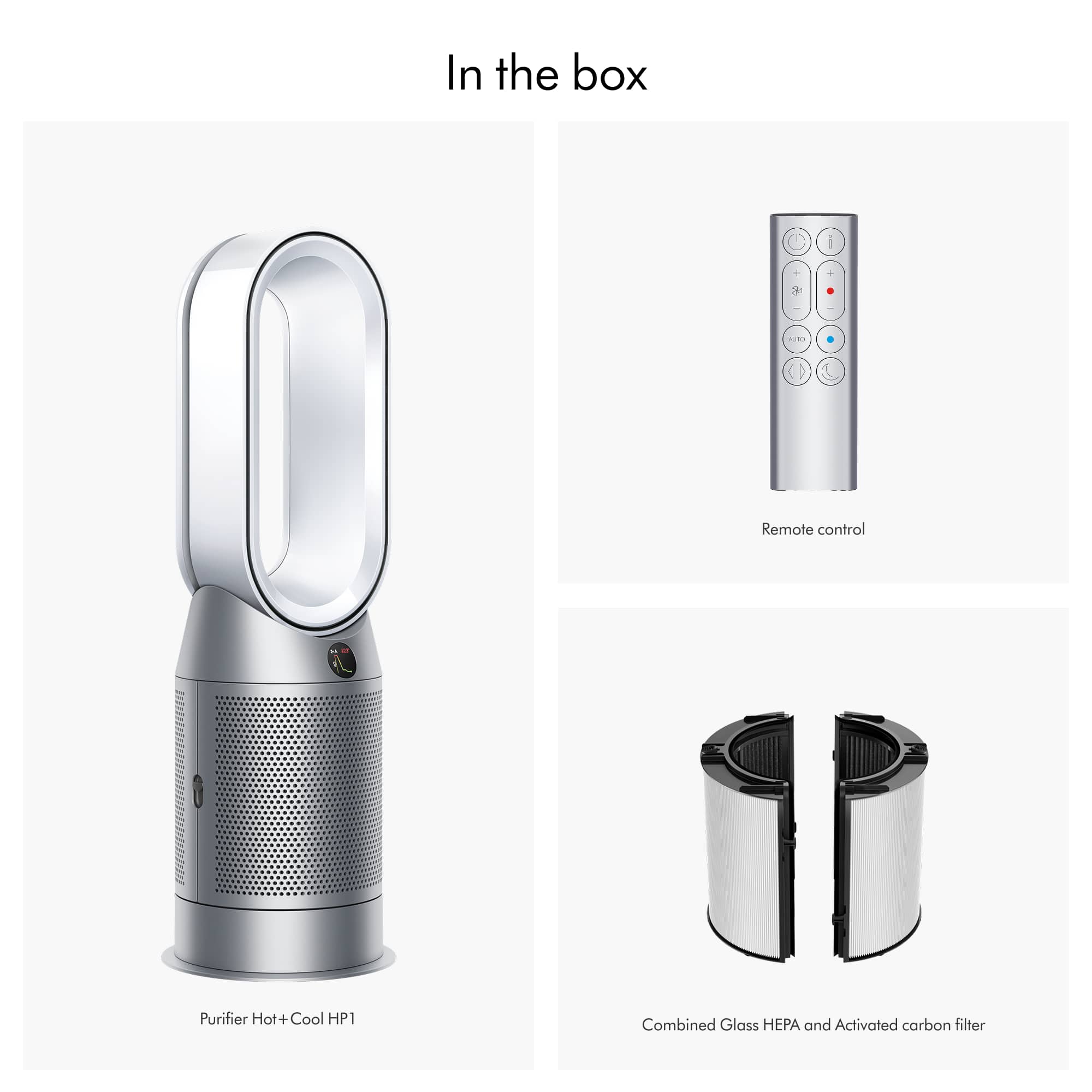 Dyson Purifier Hot+Cool HP1 Exclusive White/Silver 544800-01