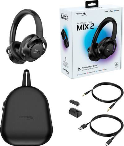 HyperX Cloud MIX 2 Dual Wireless Gaming Headset for PC, PS5, PS4