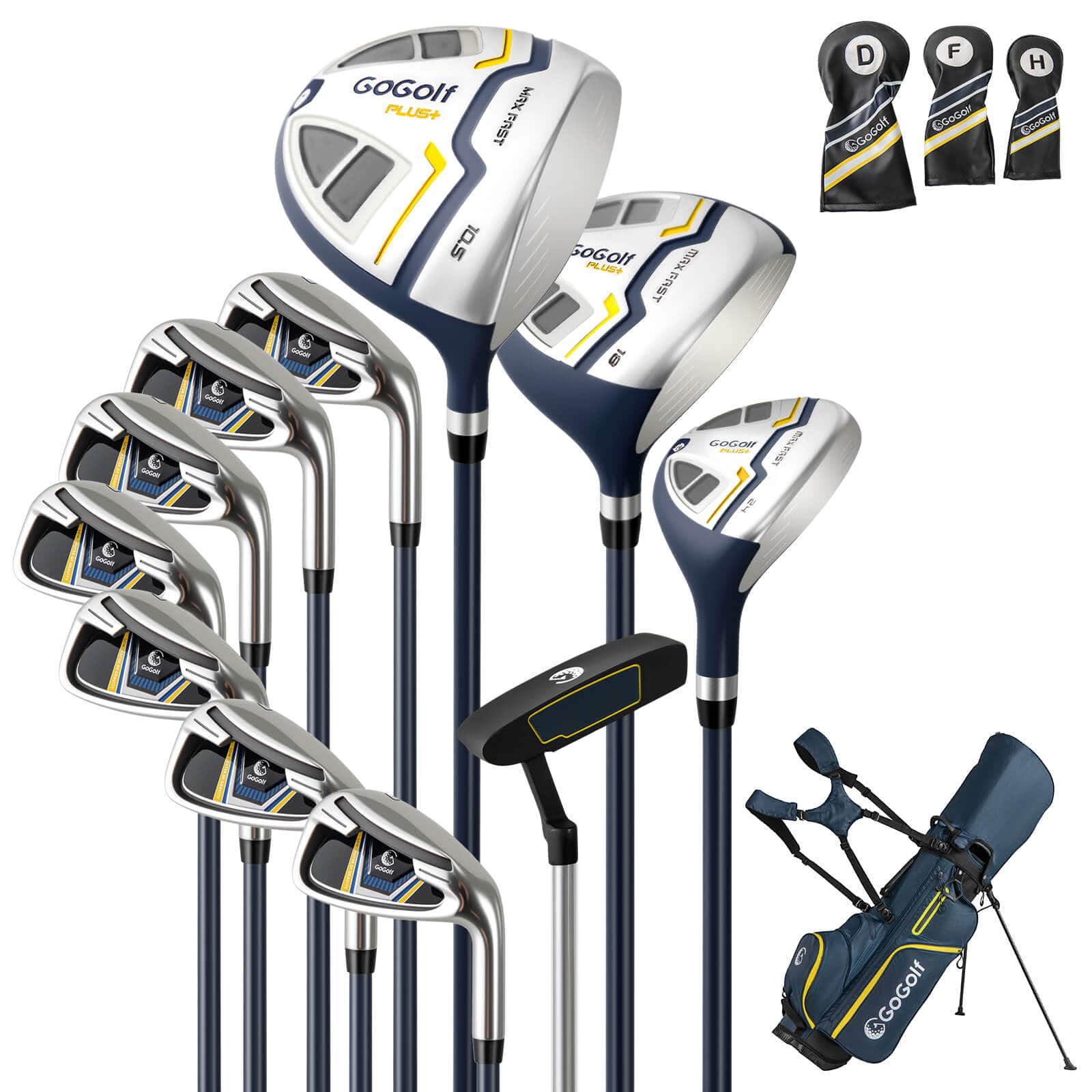 Costway 12 Pieces Men's Complete Golf Club Set Right Hand 460CC #1