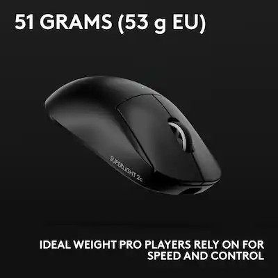 Logitech PRO X SUPERLIGHT 2c LIGHTSPEED Lightweight Compact