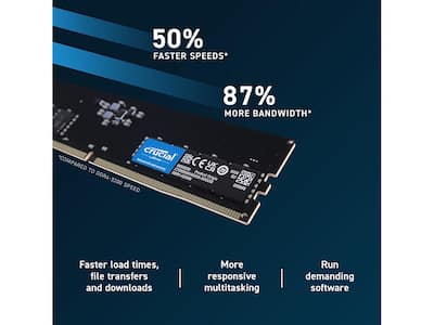 Crucial 64GB (2 x 32GB) 288 Pin PC RAM DDR5 4800 (PC5 38400