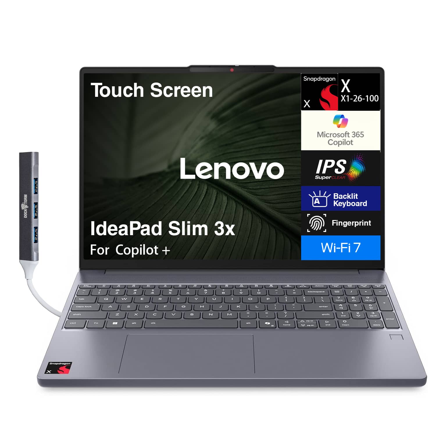 Lenovo IdeaPad Slim 3x Laptop 15.3 WUXGA (Qualcomm Snapdragon X X1