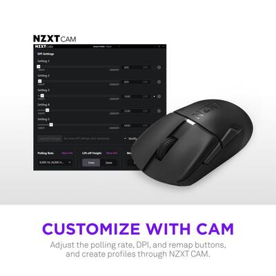 NZXT Lift Elite Wireless Gaming Mouse with 4K/8K Polling Rates