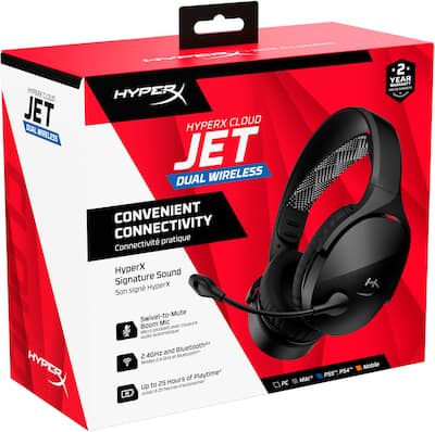 HyperX Cloud Jet Dual Wireless Gaming Headset for PC, Mac, PS5