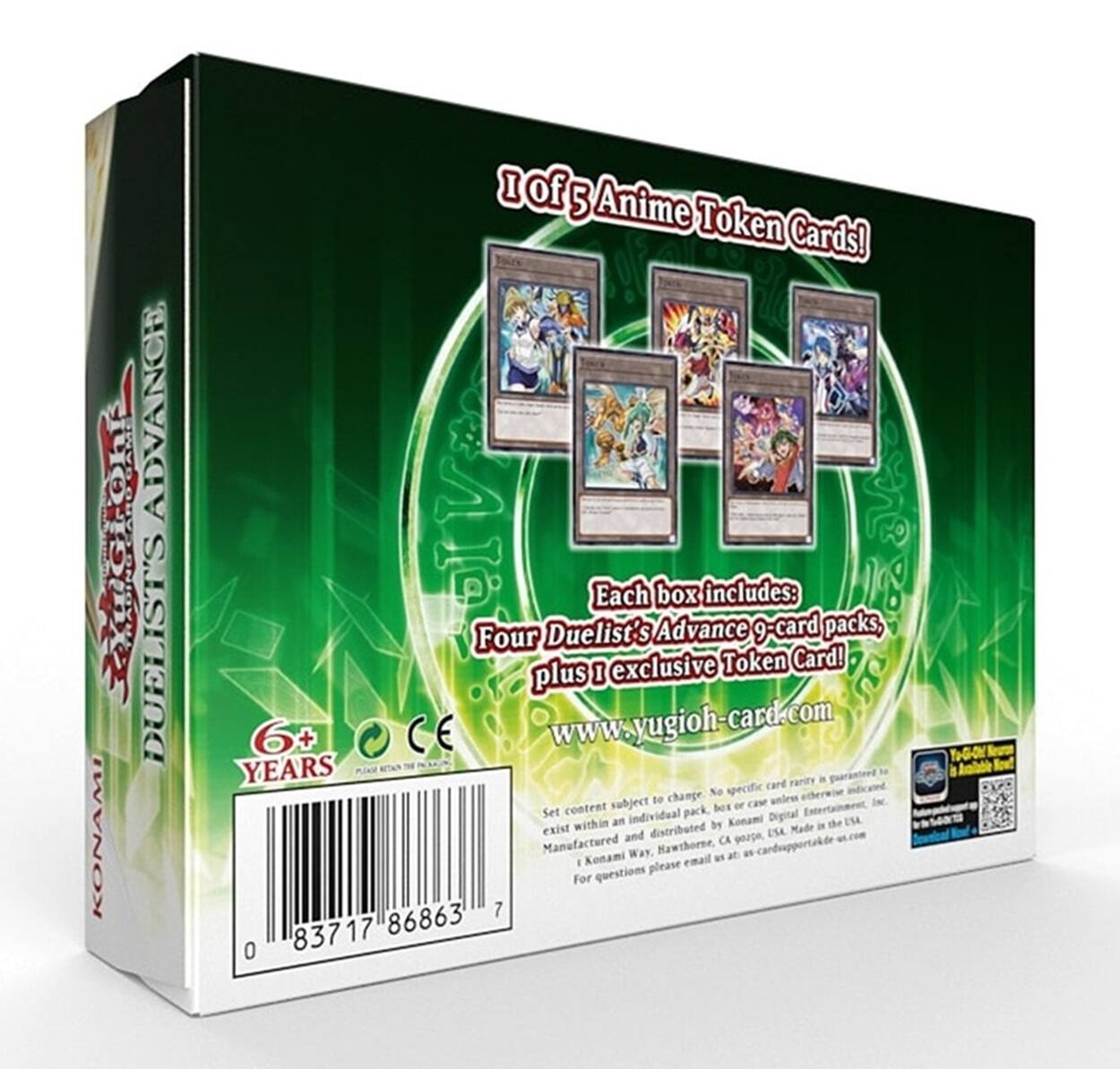 Konami Yu Gi Oh! Trading Card Game: Duelist's Advance Box 4 Pk