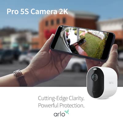 Arlo Pro 5S 2K Indoor/Outdoor Wireless Spotlight Security Camera