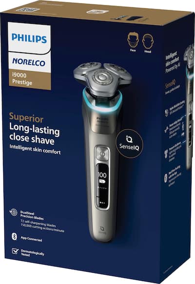 Philips Norelco i9000 Prestige Rechargeable Wet & Dry Shaver with