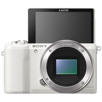 Sony Alpha a5100 Mirrorless Camera (White) w 16 50mm Lens + 64GB
