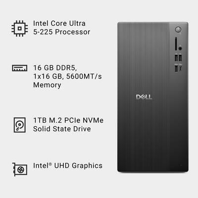 Dell Desktop Intel Core Ultra 5 225 2025 16GB Memory 1TB Storage