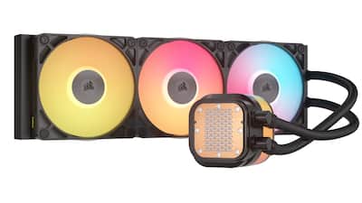 CORSAIR iCUE LINK TITAN 360 RX LCD Liquid CPU Cooler Black CW